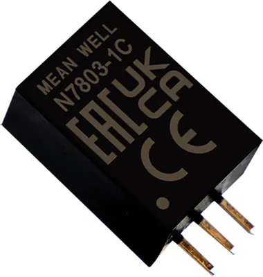 Produktbild von MEANWELL N7812-1C DC-DC-Schaltregler [nicht isoliert] buck 12V 1A  Geschlossen
