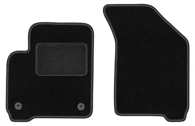 Produktbild von Velours-Fußmatten Vorne für Fiat Freemont 2011-2016 (7-Sitzer) – 2-tlg, Schwarz, passgenau – Wielganizator LUX