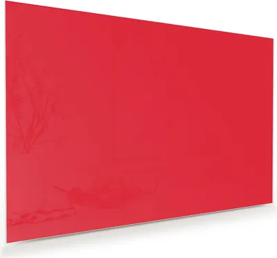 Produktbild von Glasbild 45x30cm in XXL für Wohnzimmer, Schlafzimmer Motiv Pink-Roter Hintergrund