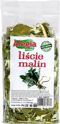 Immagine prodotto di ALEGIA Foglie di lampone per roditori 40g