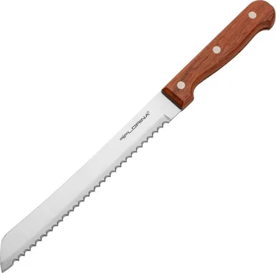Produktbild von Brotmesser EDELSTAHL Universalmesser Kochmesser Messer FLORINA WOOD 20 cm