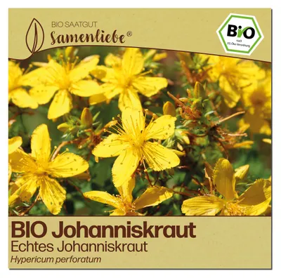 Produktbild von Samenliebe  Johanniskraut Samen | Echtes Johanniskraut - winterhart & mehrjährig - samenfestes  Saatgut