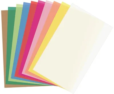 Produktbild von 30 Blatt Transparentpapier / DIN A4 / 10 Farben