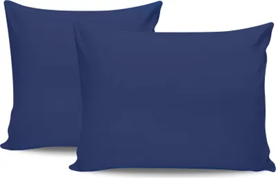 Produktbild von L'Essentiel Linge de Maison, Tonne Bleue - 75, Kissenbezug-Set (2-teilig) (DE), 100 % BAUMWOLLE RANFORCE, Dunkelblau,  80 x 80 cm