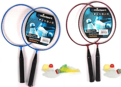 Obrázek produktu pro Badmintonová sada 2 rakety, 1 míček a 2 míčky