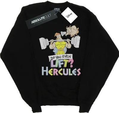 Produktbild von Disney - "Do You Even Lift?" Sweatshirt für Damen BI13424 (S) (Schwarz)
