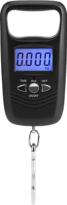 Produktbild von WEIHENG 50kg LCD Digital Hängegepäck Elektronische Taschenhakenwaage mit Hintergrundbeleuchtung (Schwarz)