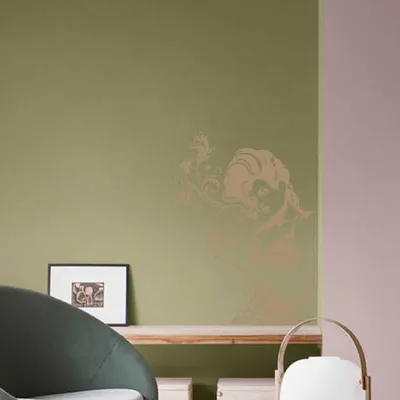 Produktbild von Wandtattoo - Wandaufkleber - Wandtattoo "Glamour Woman" - 84cm x 58cm braun - Dekoration Küche Wohnzimmer Wand
