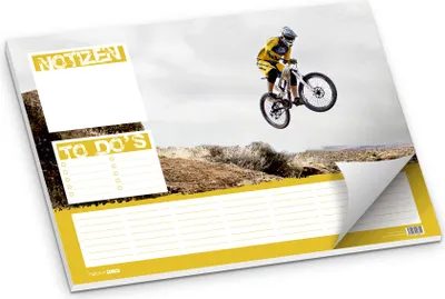 Produktbild von itenga Schreibtischunterlage Downhill, 50 Blatt Papier, DIN A3