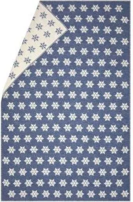 Produktbild von Kuscheldecke Plaid Schneeflocke Farbe Jean-Blau 200x135cm von David Fussenegger