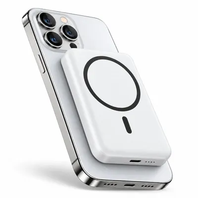 Produktbild von Powerbank 5000 mAh, mit USB-C, 15 W Qi-Laden & LED-Kontrollleuchte
