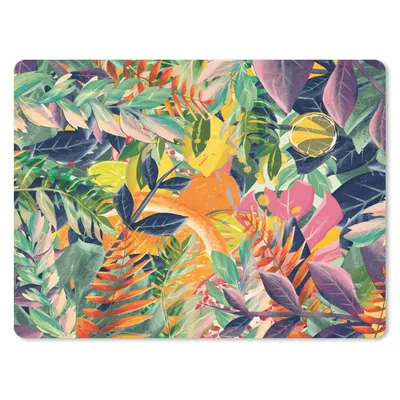 Produktbild von MuchoWow® Mauspad Mousepad Blumen - Dschungel - Tropisch 40x30 cm - Mousepads - Maus Mat - Pad - Mausunterlage - Anti Rutsch