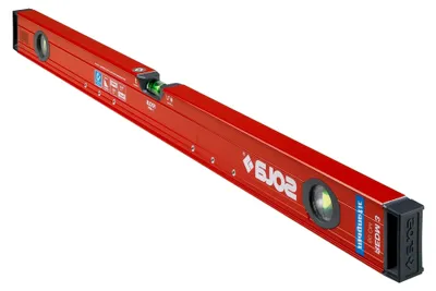 Produktbild von RedM 60 - Magnetische Wasserwaage 60 cm - starker Halt durch Neodym-Magnete - Wasserwaage mit patentierter Focus-Libelle - schockabsorbierende Endkappen