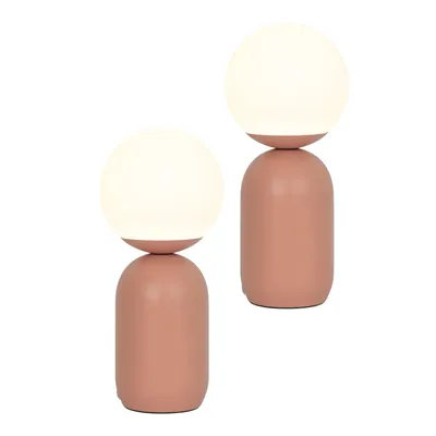 Produktbild von 2er Set | Notti | Tischlampe | Terracotta