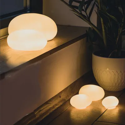 Produktbild von LED Lichtkieselstein Set 3 Stück