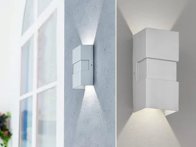 Produktbild von Fischer & Honsel LED Außenwandleuchte Oslo Silber