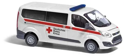 Produktbild von Busch 52431 - 1/87 / H0 Ford Transit Custom Bus DRK - Neu