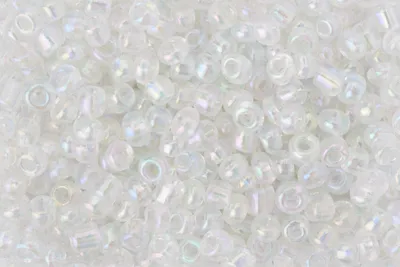 Produktbild von Rocailles "Rainbow" Silber-Klar