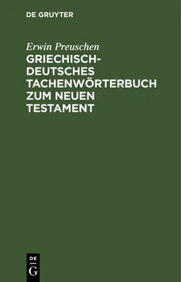 Produktbild von Griechisch-deutsches Tachenwörterbuch zum Neuen Testament