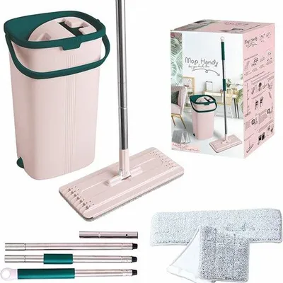 Produktbild von Mikrofasermopp-Set mit Wringer und Eimer