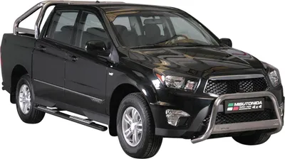 Produktbild von Stahl Schwellerrohre Trittbretter für Ssangyong Actyon Sports 2012-2018 Schwarz