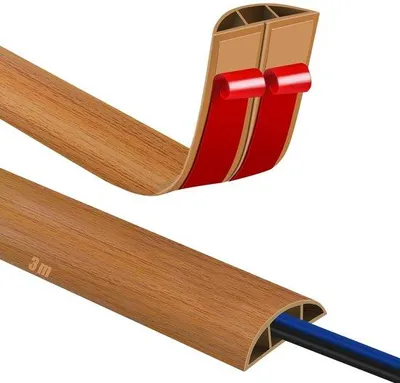 Immagine prodotto di Protezione per cavi semicircolare - Flessibile - Autoadesiva - Lunghezza 3 metri