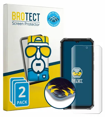 Produktbild von 2x BROTECT Fullscreen Schutzfolie für Oukitel G7 Displayschutz Folie Fullcover Klar Transparent