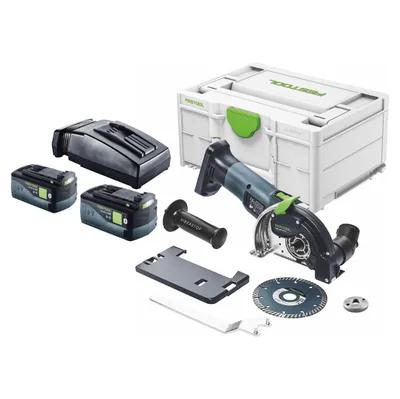 Produktbild von Festool DSC-AGC 18-125 FH EB-Basic Akku Freihandtrennsystem 18 V 125 mm Brushless + 2x Akku 5,0 Ah + Ladegerät + Systainer