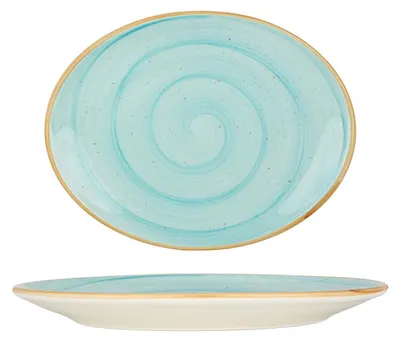 Zdjęcie produktu dla Miska do serwowania Bonna - Aqua - Porcelana - 25x19 cm