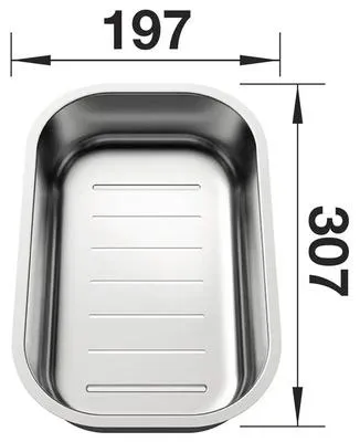Produktbild von Blanco Edelstahlschale zu LIVIT, LANTOS und TIPO 240729