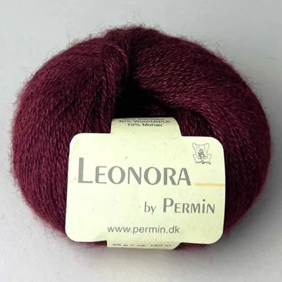 Zdjęcie produktu dla Leonora by Permin – elegancka przędza z jedwabiu, wełny i moheru (40 jesiennych jagód)