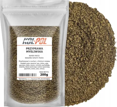 Zdjęcie produktu dla PRZYPRAWA MYŚLIWSKA 200g Aromatyczna mieszanka ziół do dziczyzny Kol-Pol