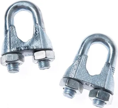 Produktbild von 2 x Bügelklemme 10 mm Seilklemme Drahtseilklemme Klemme