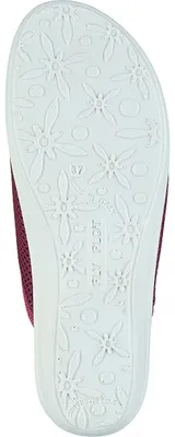 Produktbild von Fly Flot Damen Pantolette Keilabsatz offene Zehe Mesh 330059, Größe:42 EU, Farbe:Rot