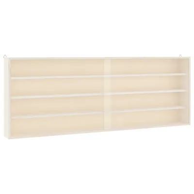 Obrázok produktu pre vidaXL Drevená zberateľská vitrína s dvierkami 100x8,5x37 cm