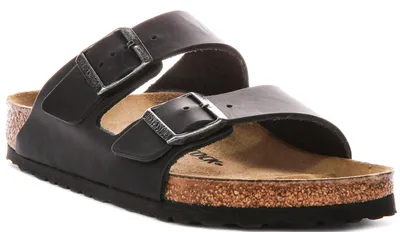 Produktbild von Birkenstock Arizona Bs In Black Leather | Regular Fit – 4.5 UK - 37 EU - 6/6.5 F US / Black