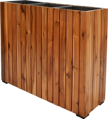 Produktbild von Pflanzgefäß Colorado 2 Pflanzkasten Blumenkasten Akazienholz 79x28x62 cm mit Einsatz