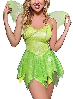 Immagine prodotto di Costume da Tinkerbell con perline e ali, per donna