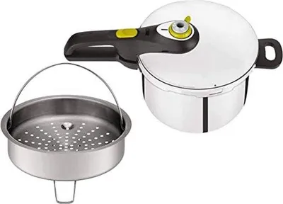 Produktbild von Famanu Schnellkochtopf 5 - Für alle Wärmequellen, ergonomische Griffe, 6 L, Edelstahl