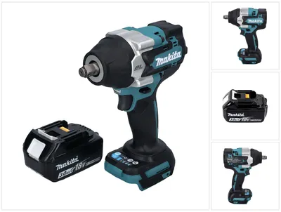 Immagine prodotto di Avvitatore a impulsi a batteria Makita DTW 700 F1 18 V 700 Nm 1/2" XPT Brushless + 1x batteria ricaricabile 3,0 Ah - senza caricabatterie