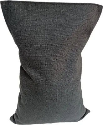 Produktbild von Ökologisches Kirschkernkissen 30 x 20 cm, für entspannte Muskeln und Erholung – abnehmbarer und waschbarer Bezug – Dunkelgrau