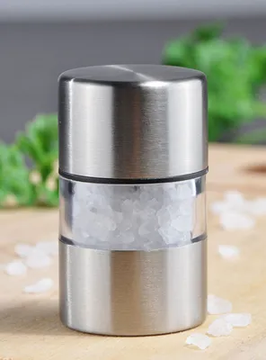 Produktbild von Mini Salz-/Pfeffermühle Salzstreuer Pfefferstreuer Edelstahl