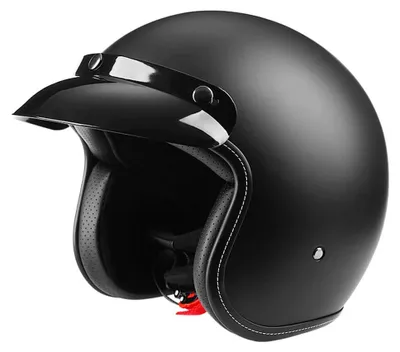 Immagine prodotto di Casco da moto, design retrò, protezione leggera, nero, taglia XL