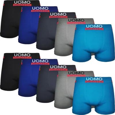 Produktbild von TEXEMP  Herren Boxershorts Baumwolle Unterhose 5er - 10er Pack Trunks Boxer Shorts Unterwäsche Underwear | B185 - Bunt - M/L - 5 Stück