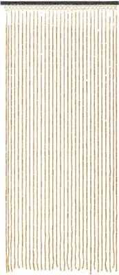 Obrázek produktu pro Uniqoos® Blokker, bambusový závěs na dveře – 100% ochrana proti hmyzu, 31 vláken, 90 x 180 cm, vhodný pro dveře o rozměrech až 90 x 200 cm