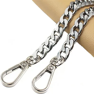 Produktbild von Taschenkette,Taschenkette Metall Kette Schulterriemen Breite 9,5 mm,DIY Gewebte Taschenkette Taschenriemen Metalltaschenkette