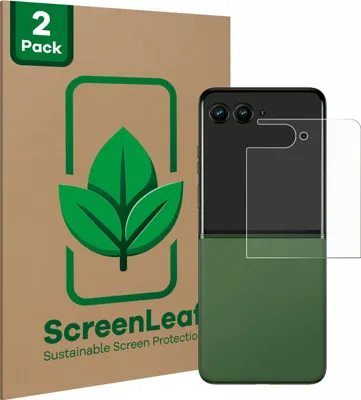 Produktbild von 2x ScreenLeaf Schutzfolie für Motorola Razr 50 Ultra (Hinteres Display) Displayschutz Display Schutz Folie Klar Transparent
