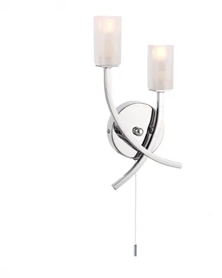 Obrázek produktu pro Nástěnné svítidlo s vypínačem HAVANA, chromované, 2xG9x15W, kov, rozměry: 28 x 14,1 x 6,8 cm, IP20, Endon