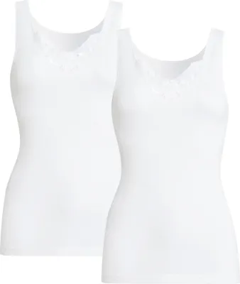Produktbild von Con-ta Damen-Unterhemd 2er-Pack kochfest weiß 50