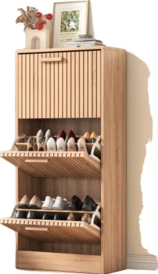 Obrázek produktu pro Skříň na boty, nastavitelné zásuvky, prostorově úsporný design, skříň na boty